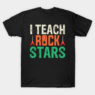 i teach rockstars music teacher back to school T-Shirt